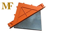 El diamante anaranjado del color enclavija la placa y la manga 1/4&quot; la materia prima de acero