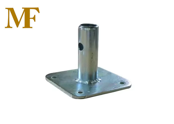 Playa de base del accesorio del andamio de acero universal para tubos galvanizados giratorios o fijos