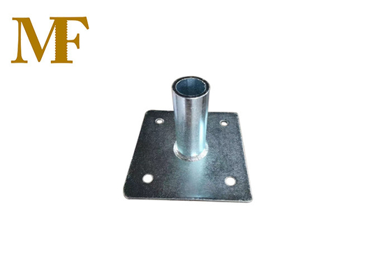 Accesorios galvanizados eléctricos del andamio de la placa base 150*150*5m m