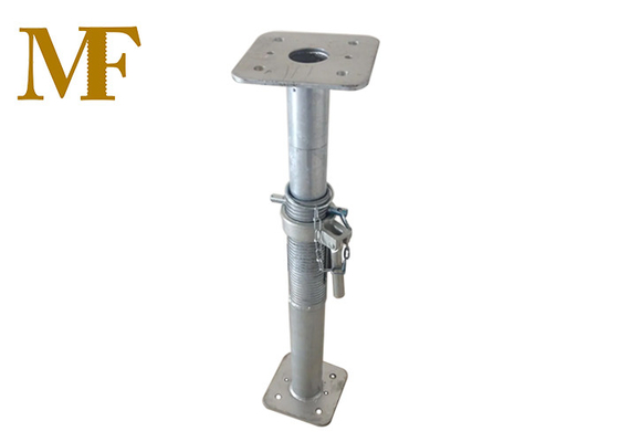 La base plana ajustable de Acro Jack Shoring Post Scaffolding With galvanizó