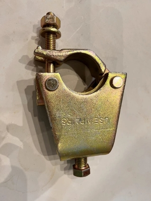 El acoplador amarillo de Gravlock de la abrazadera de la viga del andamio galvanizó resbalón anti