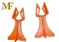 Silla de plástico de trabajo pesado espaciadores de rebar color naranja espesor de 40 mm
