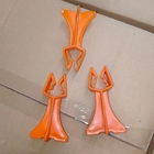 Silla de plástico de trabajo pesado espaciadores de rebar color naranja espesor de 40 mm