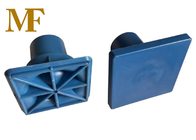 Color azul Cap de rebar de plástico reforzado de hormigón cuadrado Protector