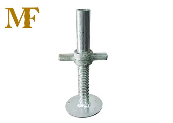Jack de base del sistema de bloqueo de anillo para la construcción de andamios con placa de base redonda
