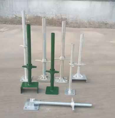 Escafandra galvanizada con conector de tornillo ajustable con placa de base de nivelación giratoria