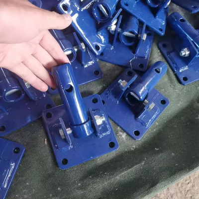 Acero para andamios galvanizados, placas de base de tubo corto redondas