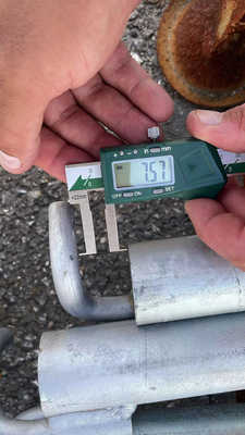 Anclaje tubular de andamios de acabado de zinc blanco con gancho para resistencia a la corrosión galvanizada