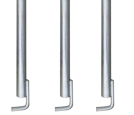 Escafandra temporal de la pared de lazos de anclaje de tubo con ganchos para el sistema de andamios Ringlock