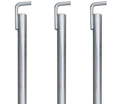 Anclaje tubular de andamios con gancho y acabado galvanizado y barra de tubo de acero sin costura