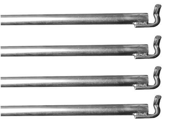 Anclaje tubular de andamios fijos de 38 mm de diámetro con gancho de beneficio fijo