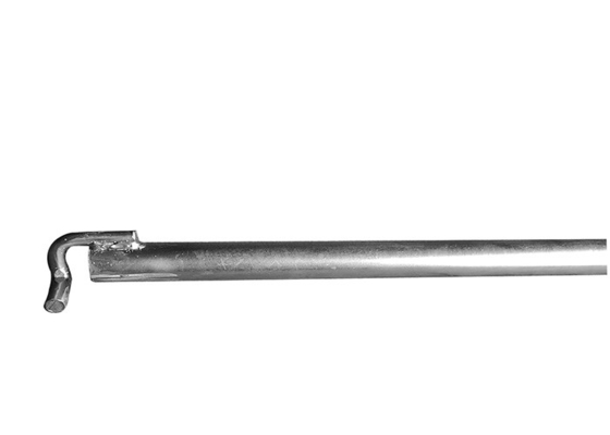 Anclaje tubular de andamios con gancho y acabado galvanizado y barra de tubo de acero sin costura