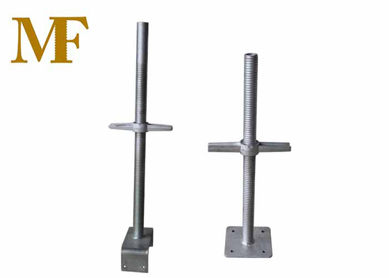 Base de conexión de tornillo de andamios ajustable para durabilidad y resistencia a la corrosión en entornos industriales