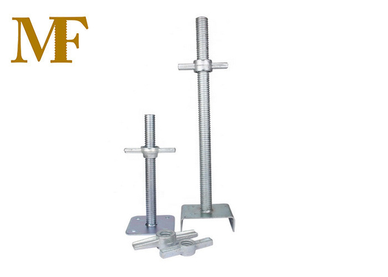 Jack de tornillo de andamios galvanizado por inmersión en caliente Compatible con varios sistemas de andamios