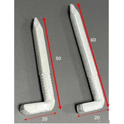 Q195/Q235 Clavos de acero en forma de L de hierro para materiales de construcción sin cabeza 15 mm-120 mm de longitud