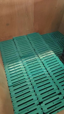 Las placas cónicas de las que se fabrican las piezas de construcción