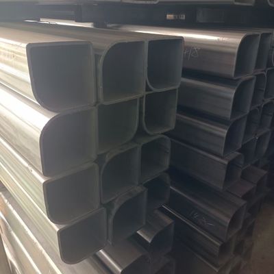 Tubo de acero galvanizado de costura recta soldado Tubo cuadrado de gran tamaño Tubo de acero recubierto de zinc para la construcción