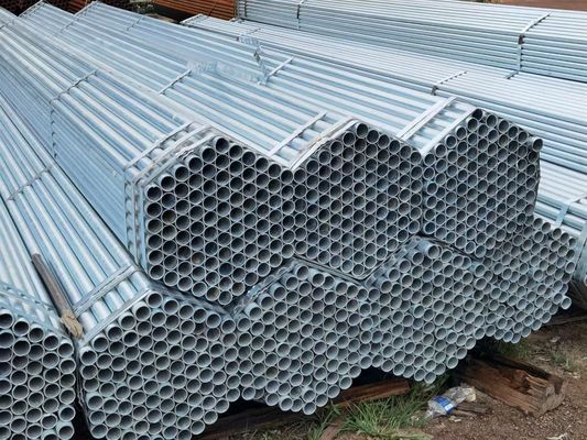 Tubo de acero galvanizado por inmersión en caliente, tubo de metal de hierro GI para construcción