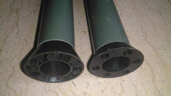 Cono de sellado para encofrado plástico D18, pieza final cónica, PVC, barra Z, cono