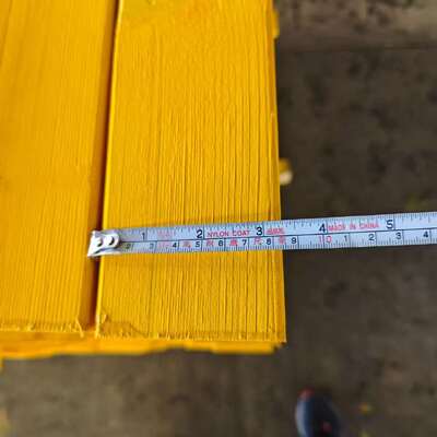 Yellow Painted Building Material Timber Beam H20 Beam for Formwork Construction Project