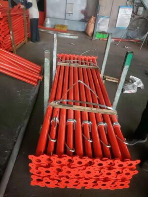 Puntales Acrow Prop Puntales de andamio de apuntalamiento de acero ajustable Jack Steel