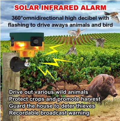 Energía solar Recargable Perro ladrido disuasivo Ultrasonido Repelente de Animales linterna