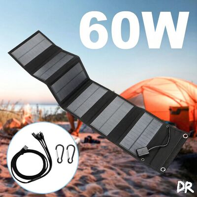 Paneles solares cargador USB portátil plegable mini seis rebanadas plegable
