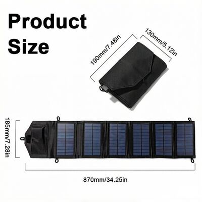 Paneles solares cargador USB portátil plegable mini seis rebanadas plegable