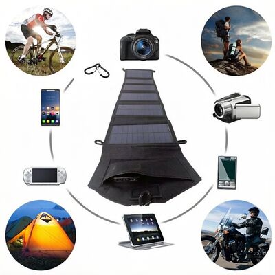 Paneles solares cargador USB portátil plegable mini seis rebanadas plegable