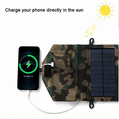 Paneles solares cargador USB portátil plegable mini seis rebanadas plegable