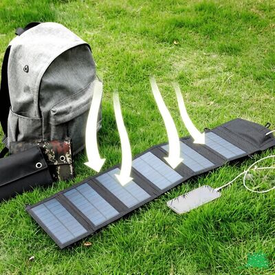 Paneles solares cargador USB portátil plegable mini seis rebanadas plegable