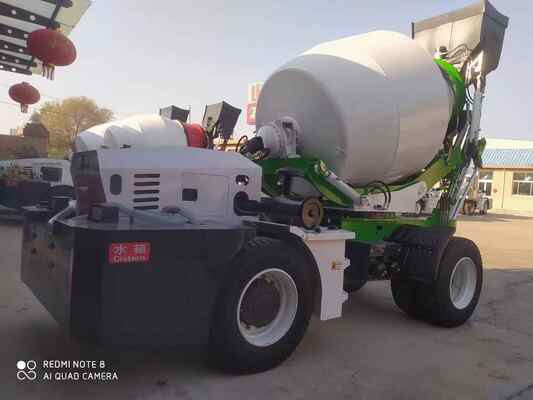 Cuatro ruedas Chasis autocargador Pequeño camión de mezcla de hormigón mini