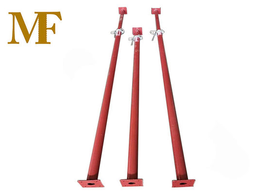 El polvo rojo cubrió la construcción Jack Post ajustable de los apoyos de la orilla del 1.8-5m