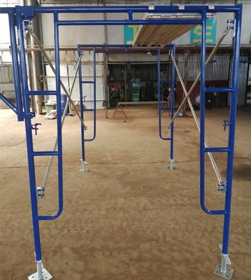 el albañil de acero H Frame Scaffold Powder del grueso Q235 de 2.6m m cubrió
