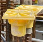 Tapas de protección amarillas del Rebar del top del cuadrado para la construcción
