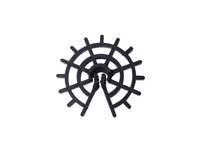 Espeso de cubierta de hormigón de 15-50 mm Espaciador de rebarras de plástico con resistencia a la corrosión y resistencia a los rayos UV
