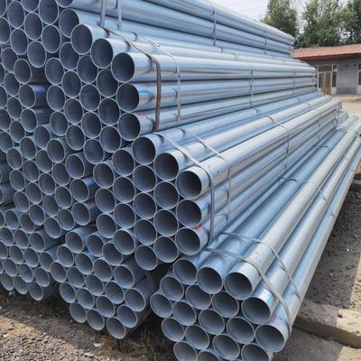 Tubo de acero galvanizado por inmersión en caliente, tubo de metal de hierro GI para construcción