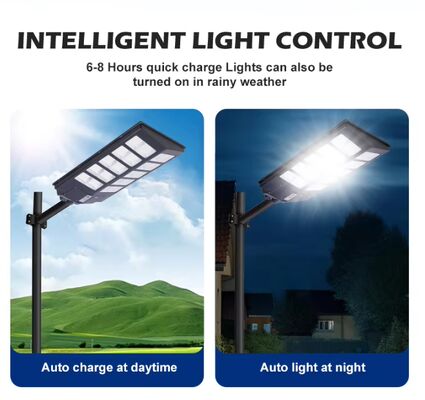 Iluminación solar exterior de la calle LED Alta eficiencia de ahorro de energía Control automático de larga duración