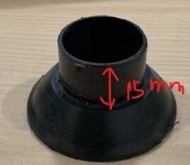 Cone de extremo de plástico para molduras Manga de PP Cone de corbata Cone de empuje ajuste de molduras